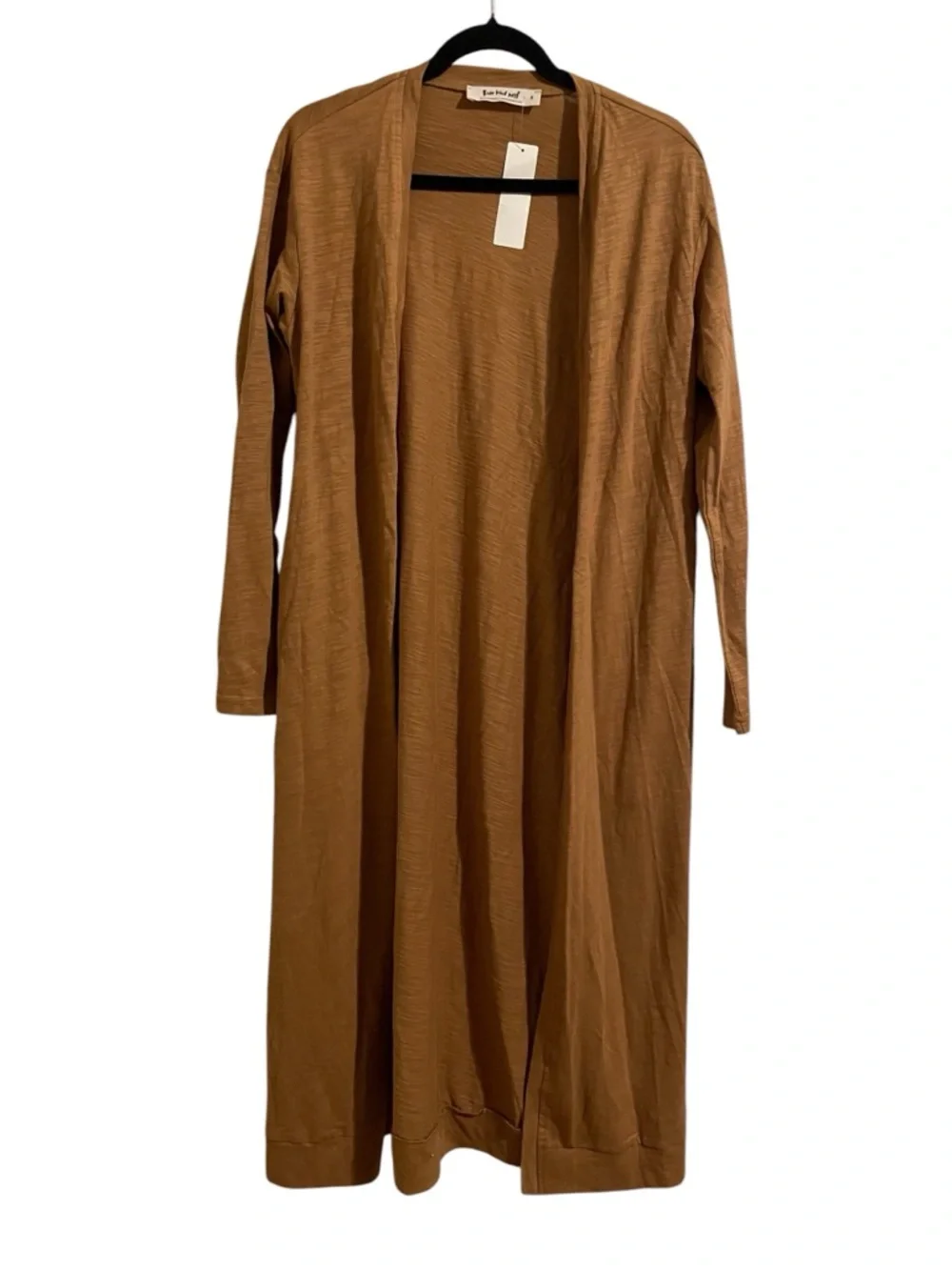Three Bird Nest Brown Two-Piece Lounge Set Cotton Robe Jumpsuit NWT Size Small